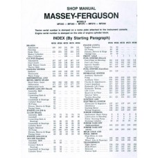 Massey Ferguson MF 255 - 265 - 270 - 275 - 290 Workshop Manual